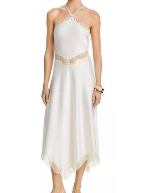 A.L.C. Lucia Lace Trim Dress - White